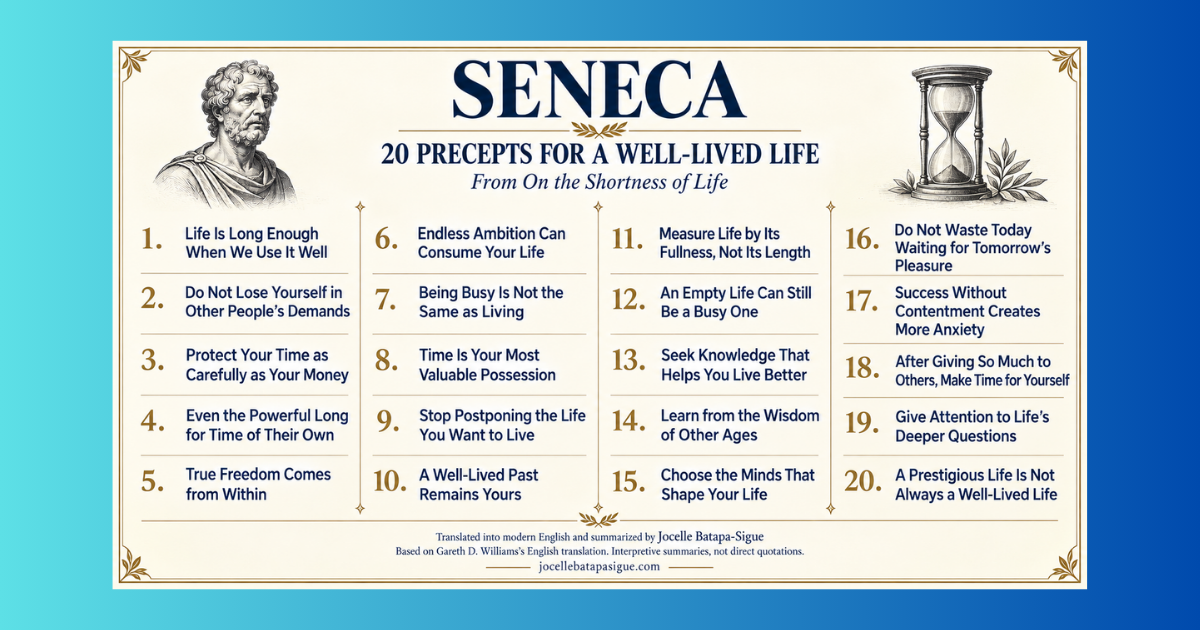 Seneca: Make Time For A Well-Lived Life